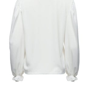 Back Bow Blouse in Pure White